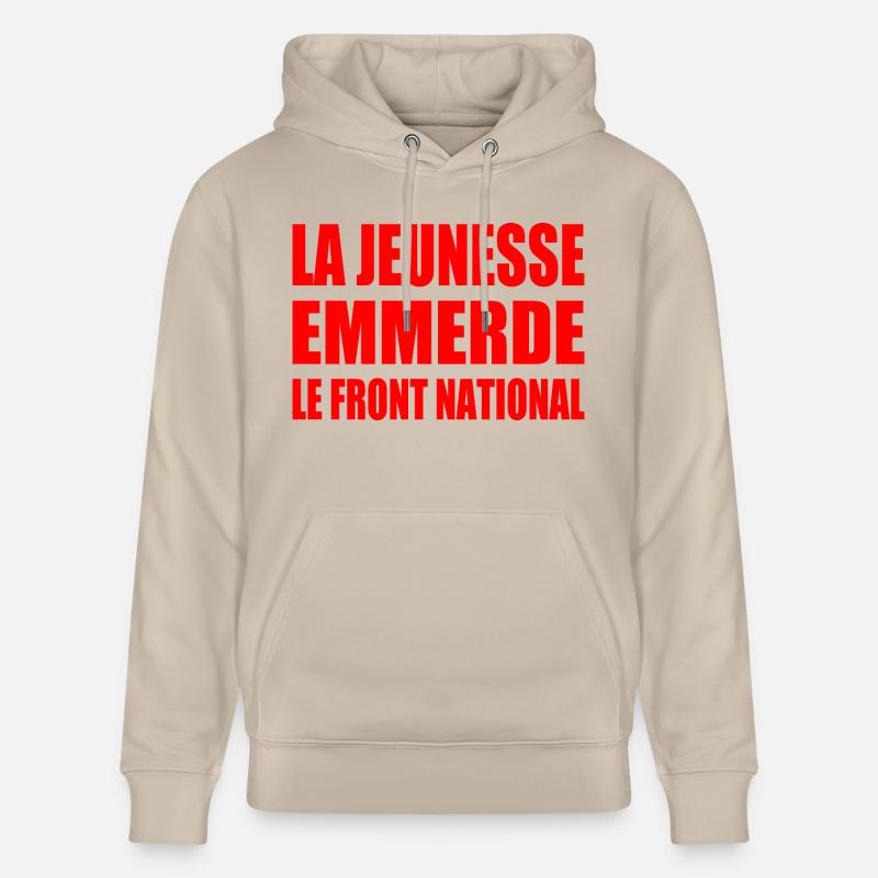 la jeunesse emmerde front national - Sweat à capuche bio CRUISER Stanley/Stella Unisexe - beige