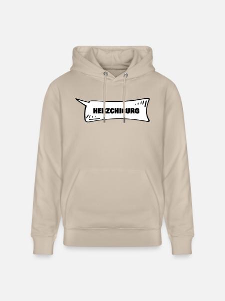 Speech Bubble Cardiac Surgeon - Stanley/Stella CRUISER Unisex Organic Hoodie - beige