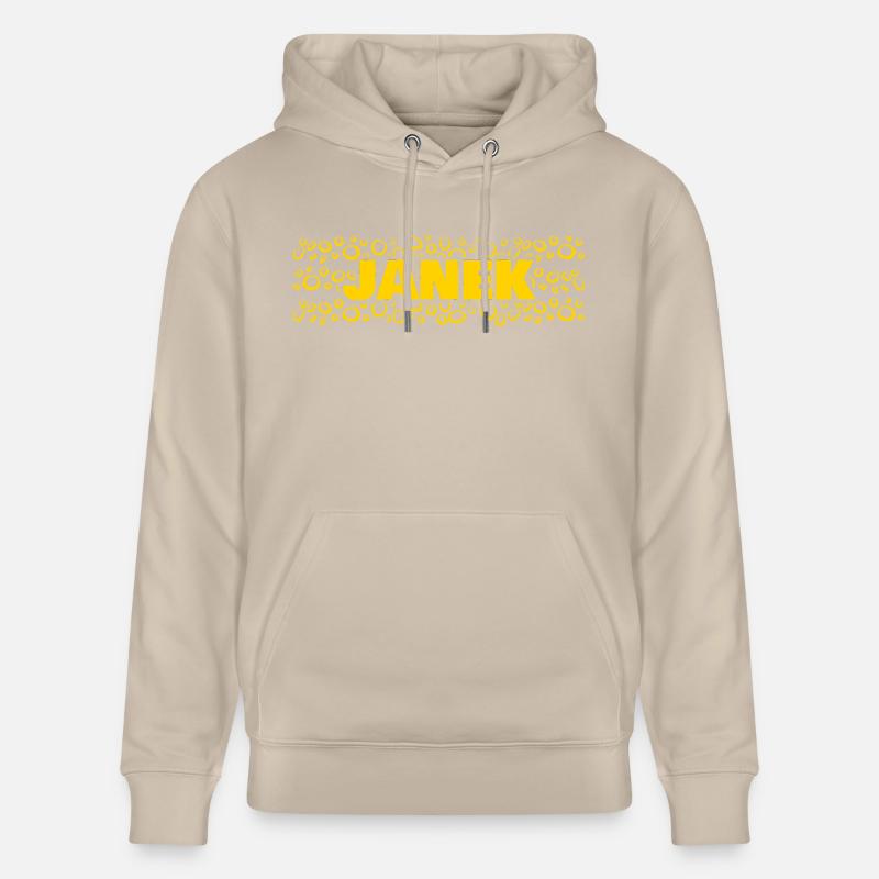 Prénom Janek - Sweat à capuche bio CRUISER Stanley/Stella Unisexe - beige