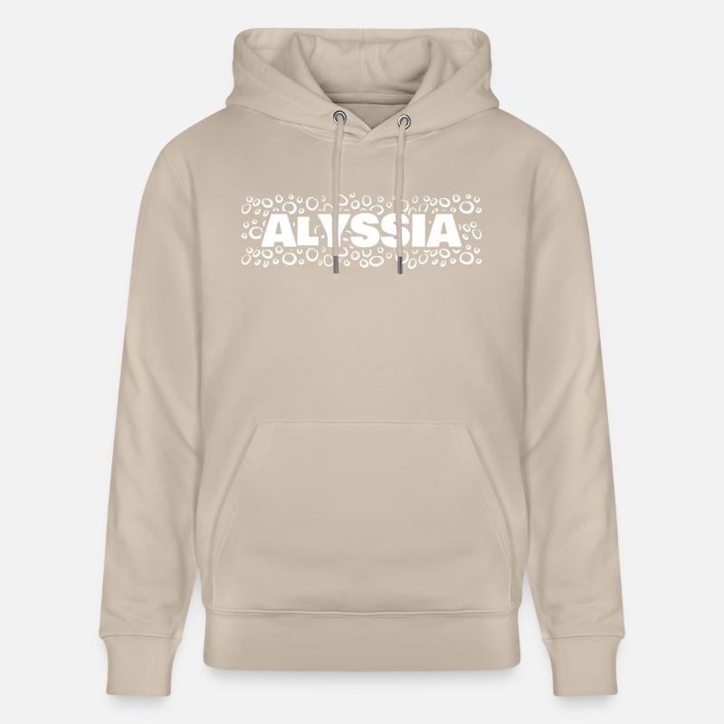 Prénom Alyssia - Sweat à capuche bio CRUISER Stanley/Stella Unisexe - beige