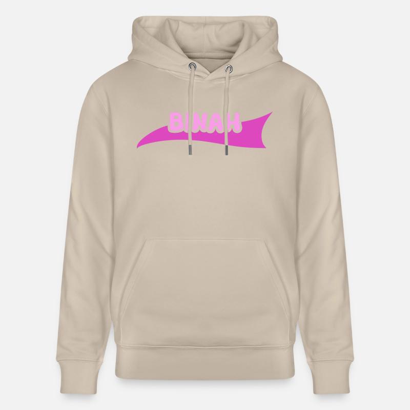 Prénom Binah - Sweat à capuche bio CRUISER Stanley/Stella Unisexe - beige