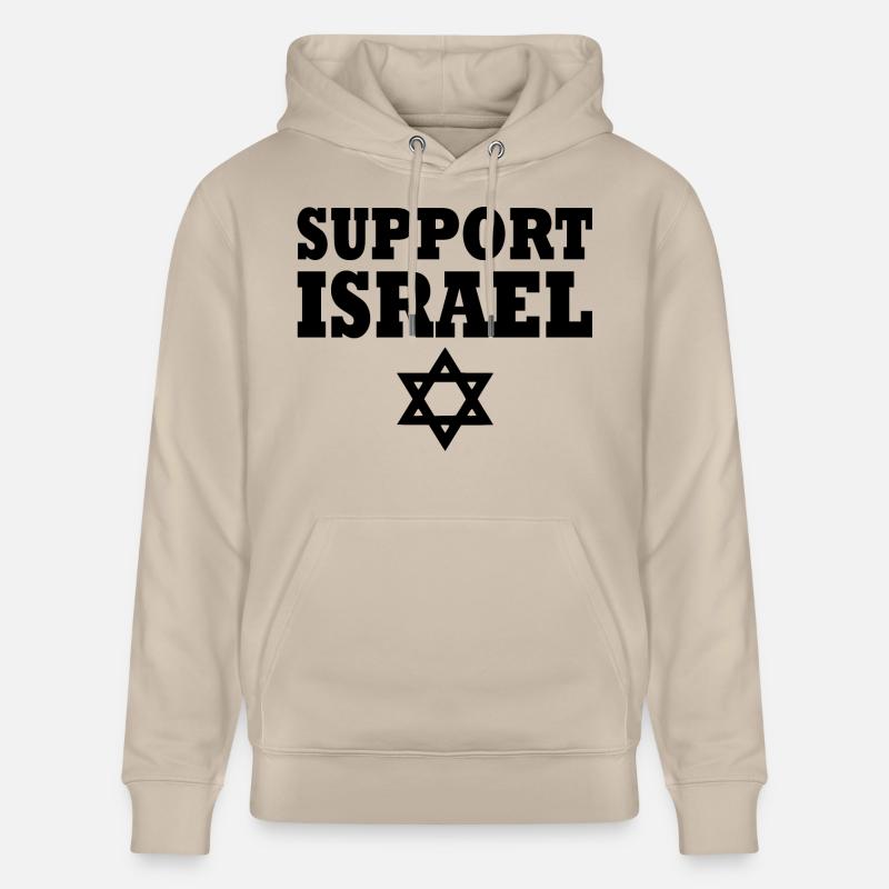 Support israel - Sweat à capuche bio CRUISER Stanley/Stella Unisexe - beige