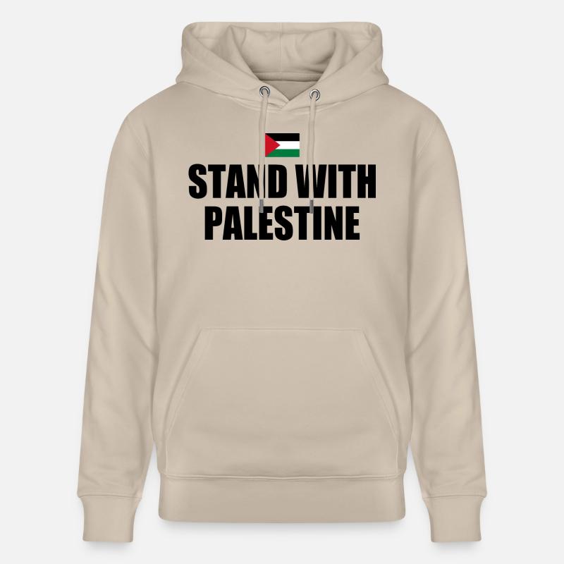 Stand with palestine - Sweat à capuche bio CRUISER Stanley/Stella Unisexe - beige