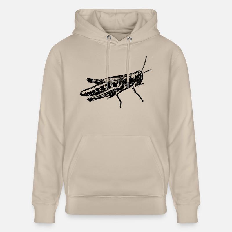graphique sauterelle - Sweat à capuche bio CRUISER Stanley/Stella Unisexe - beige