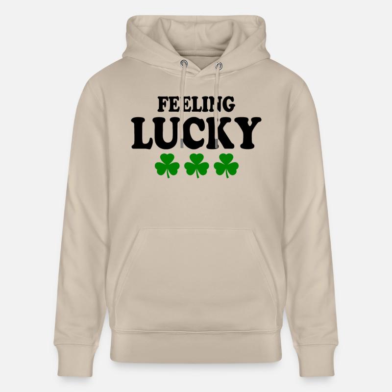 feeling lucky - Sweat à capuche bio CRUISER Stanley/Stella Unisexe - beige