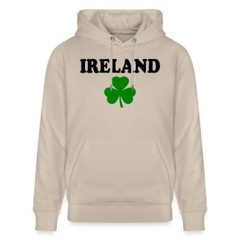 Irland kleeblatt - Stanley/Stella Unisex Bio-Hoodie CRUISER  - Beige - Vorne - Alina (178cm) & Michal (187cm)