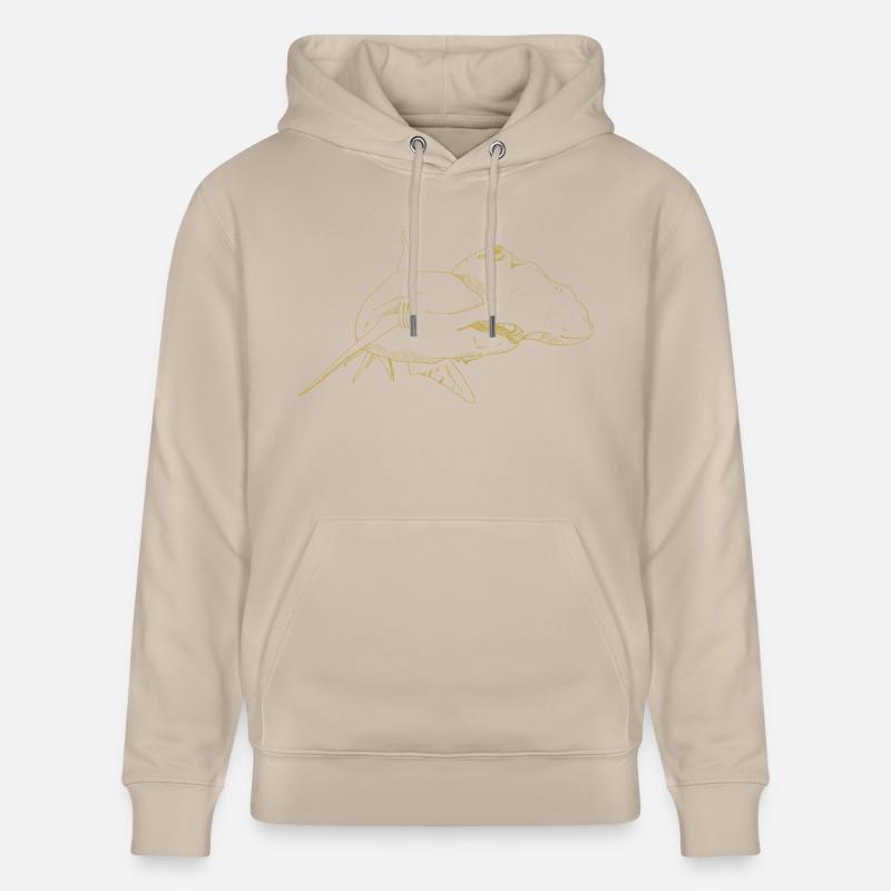 Motifs illustrés avec un requin-marteau - Sweat à capuche bio CRUISER Stanley/Stella Unisexe - undefined