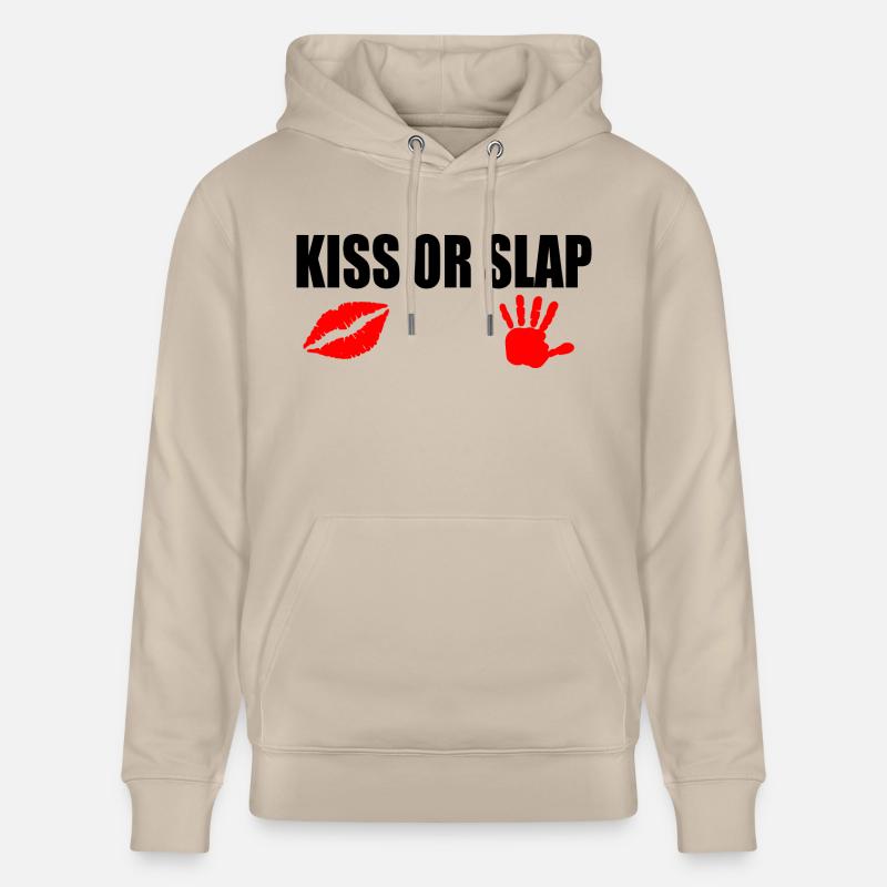 Kiss or slap - Sweat à capuche bio CRUISER Stanley/Stella Unisexe - beige
