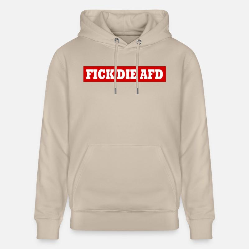Fick die afd - Stanley/Stella Unisex Bio-Hoodie CRUISER  - Beige