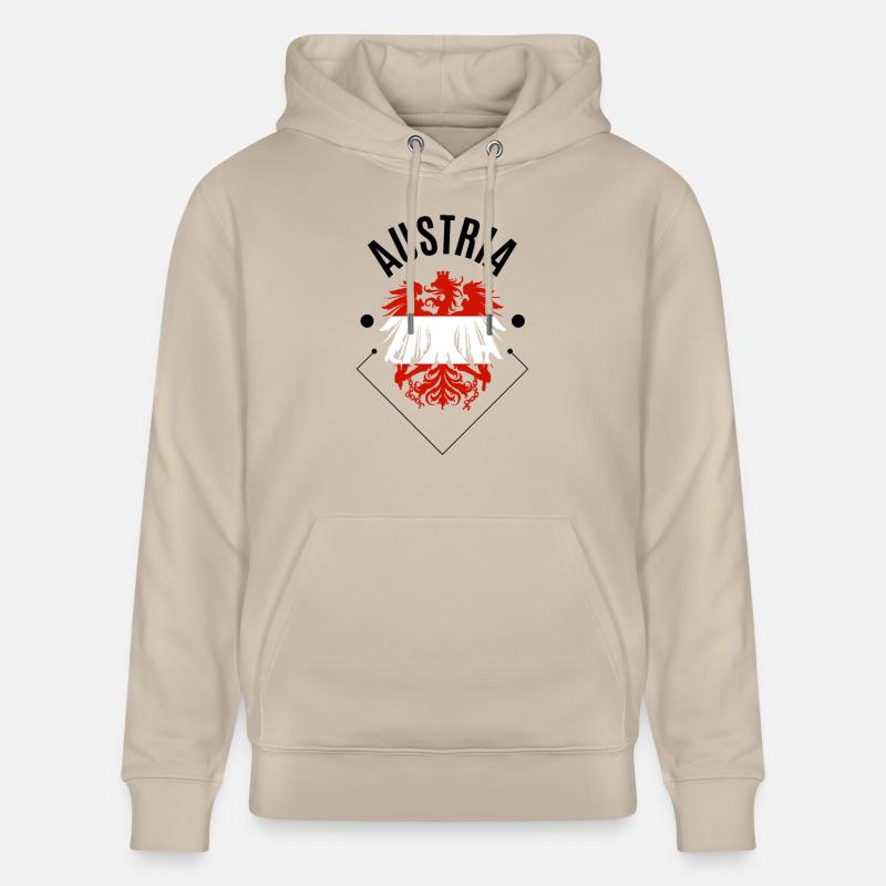 Autriche - Aigle - Cadeau - Sweat à capuche bio CRUISER Stanley/Stella Unisexe - beige