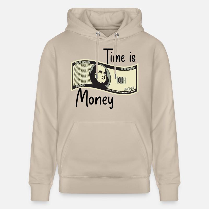 Le temps, c’est de l’argent - Sweat à capuche bio CRUISER Stanley/Stella Unisexe - beige