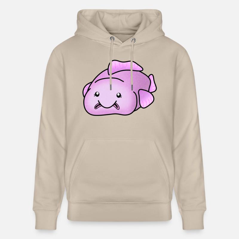 Blobfish, mignon poisson moche - Sweat à capuche bio CRUISER Stanley/Stella Unisexe - beige