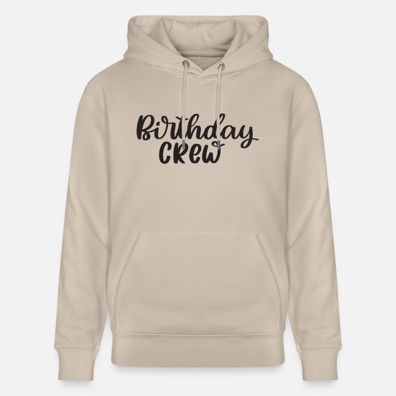 Anniversaire Équipage Joyeux anniversaire - Sweat à capuche bio CRUISER Stanley/Stella Unisexe - beige