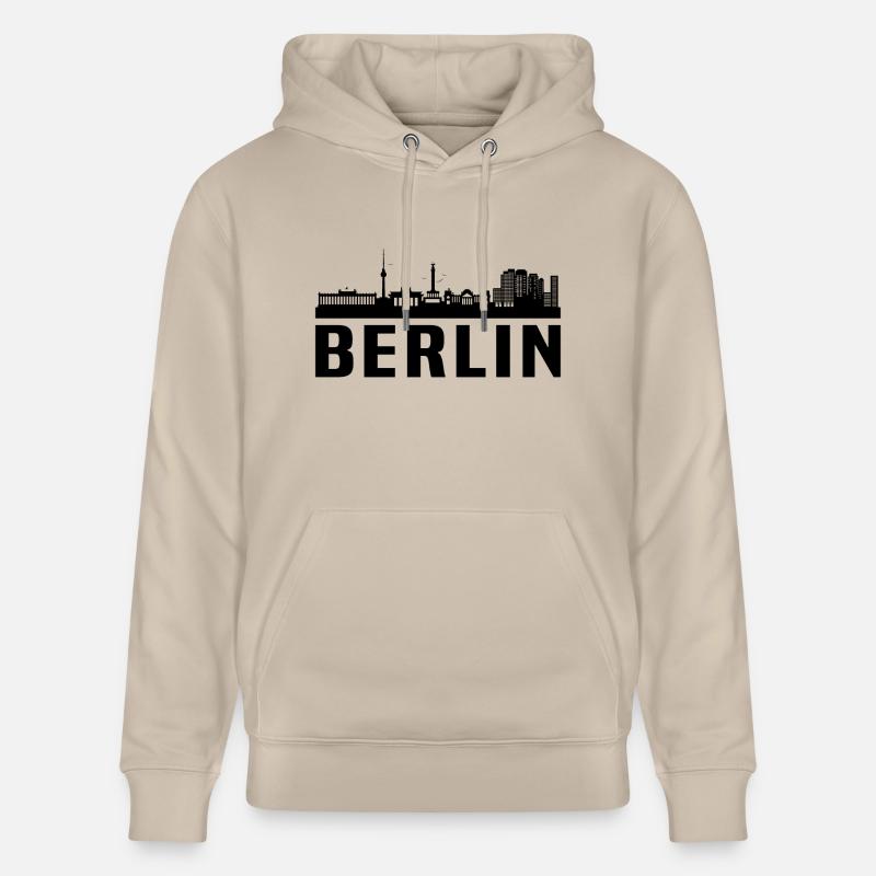 Berlin skyline berlin - Sweat à capuche bio CRUISER Stanley/Stella Unisexe - beige