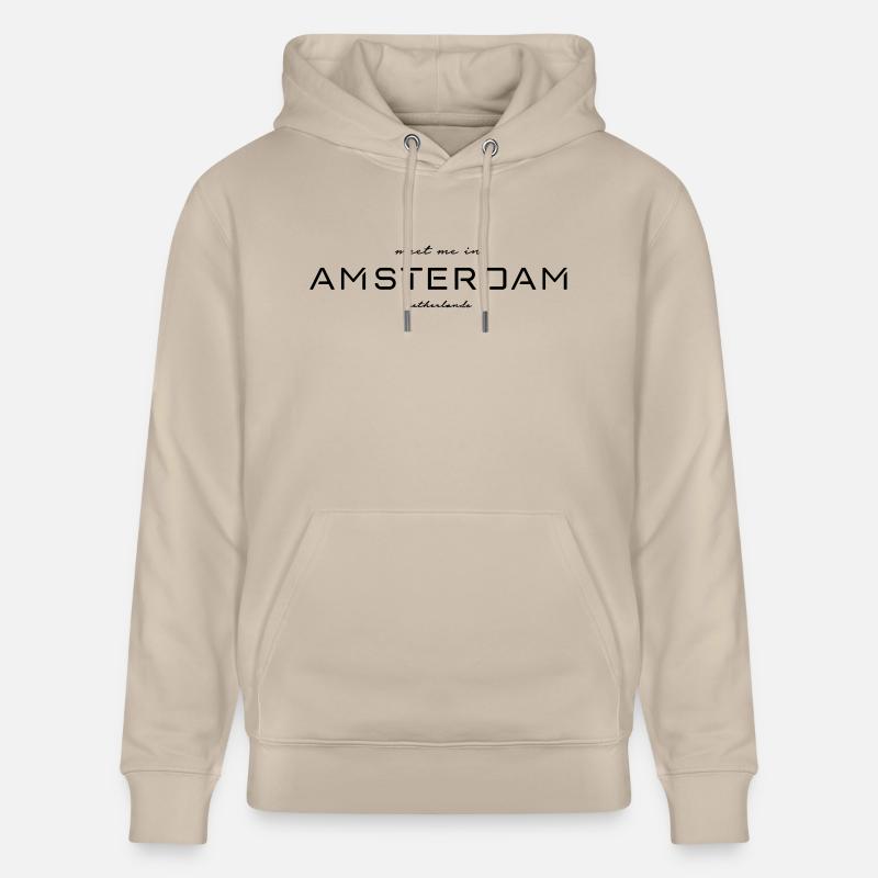 Rencontrez-moi à Amsterdam - Sweat à capuche bio CRUISER Stanley/Stella Unisexe - beige