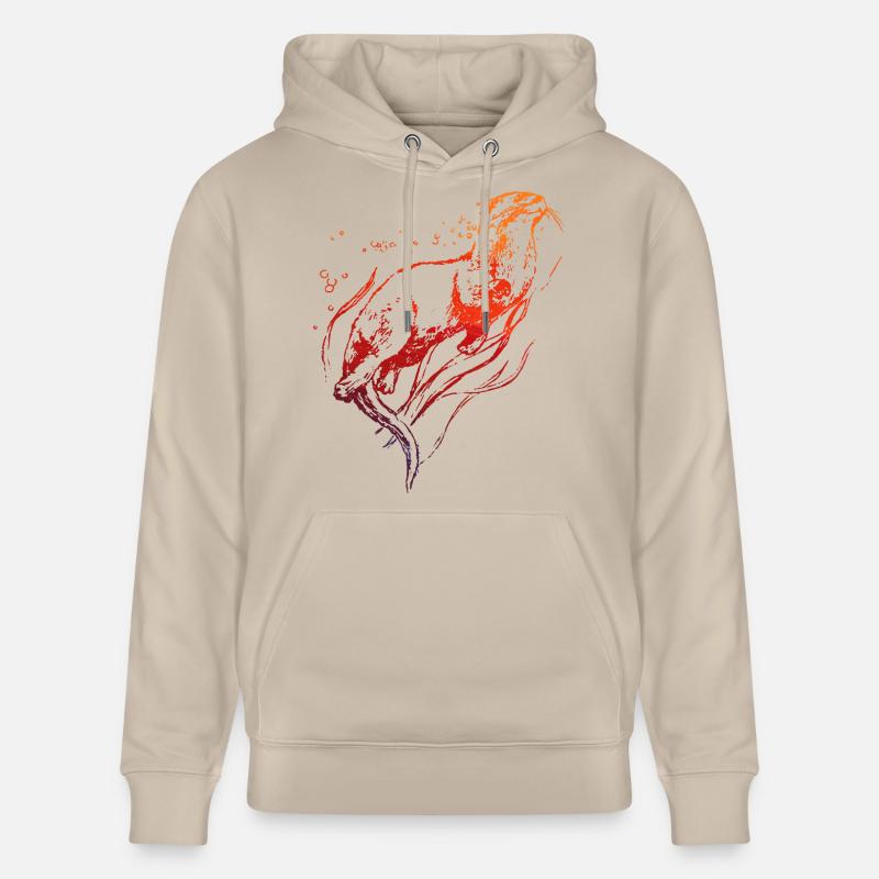 Loutre - Sweat à capuche bio CRUISER Stanley/Stella Unisexe - beige