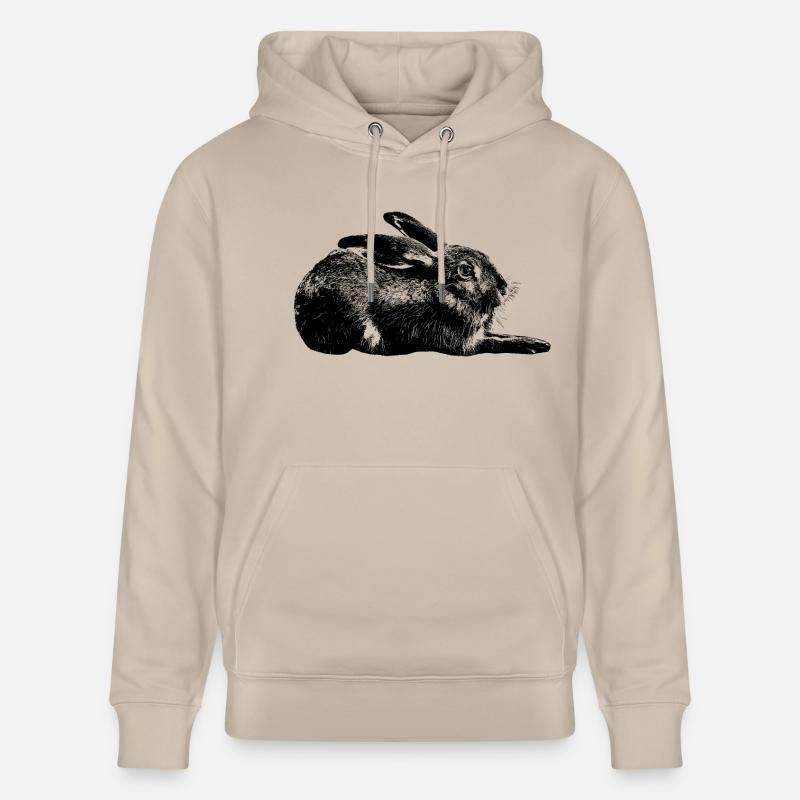 Hase / lièvre d’Europe / lapin - Sweat à capuche bio CRUISER Stanley/Stella Unisexe - beige
