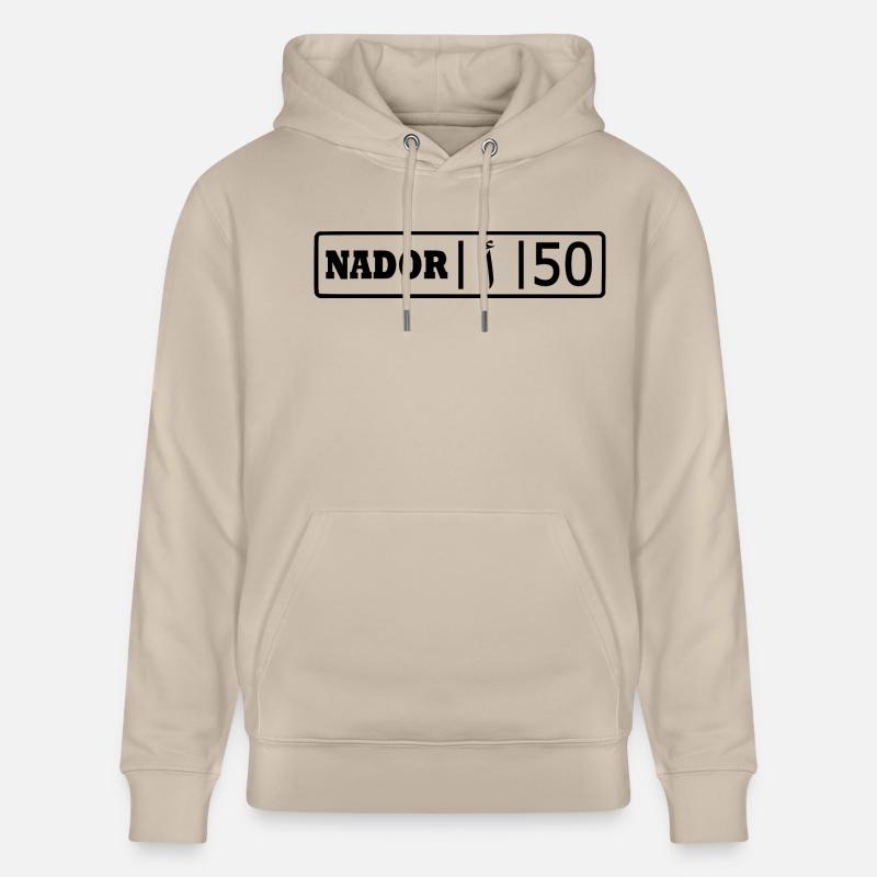 Plaque d’immatriculation Nador ا 50 - Sweat à capuche bio CRUISER Stanley/Stella Unisexe - beige