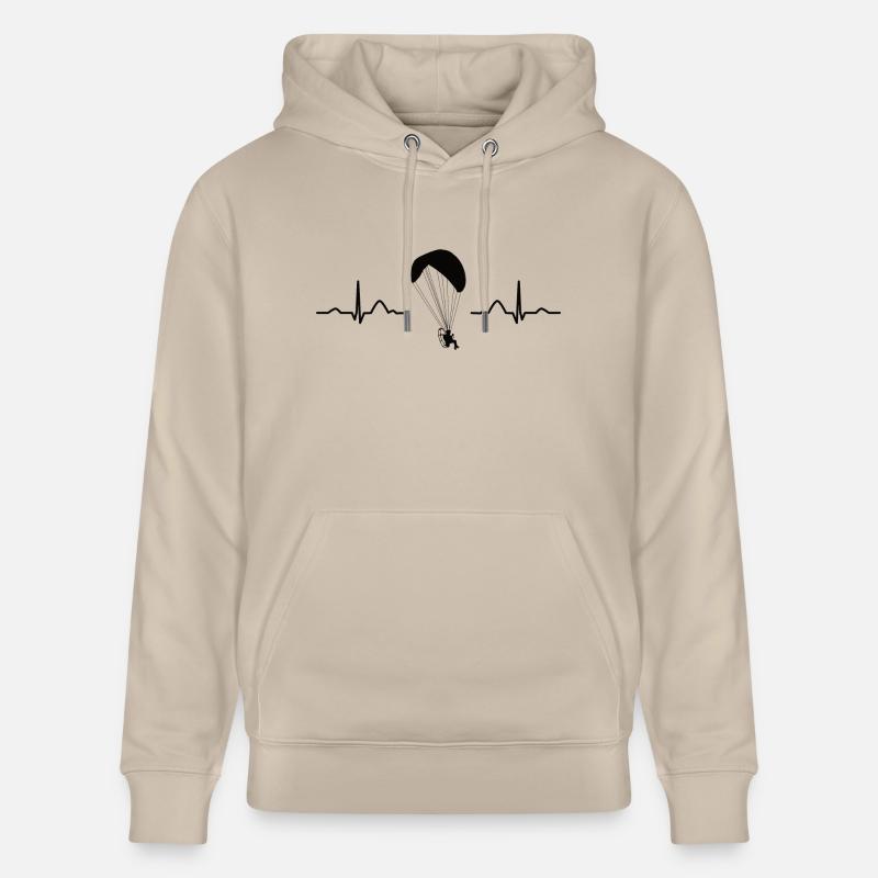 Parapente motorisé Paramoteur Paramoteur - Sweat à capuche bio CRUISER Stanley/Stella Unisexe - beige