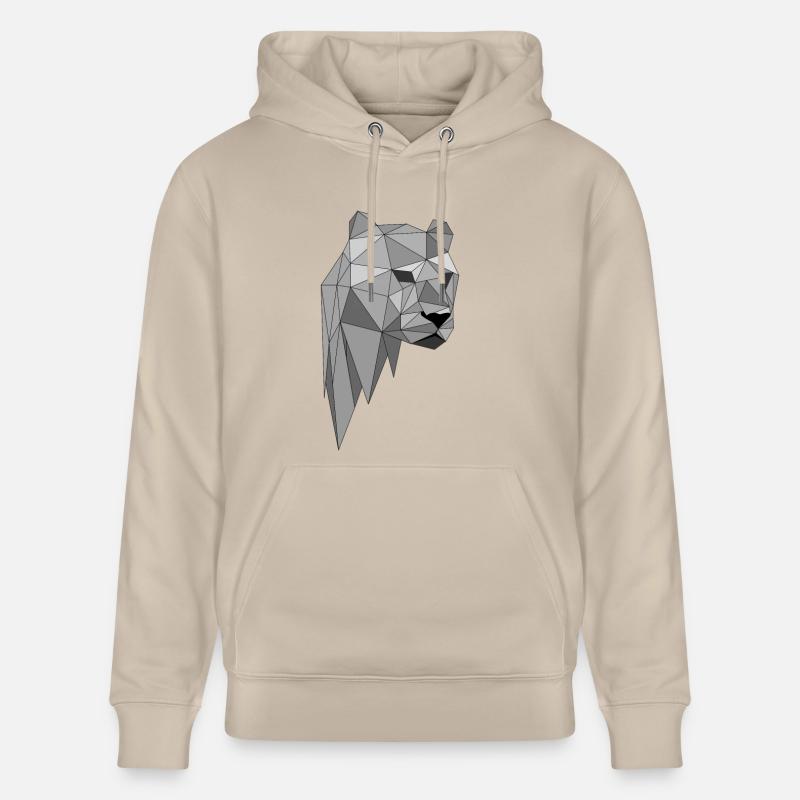 Panther Leopard Geschenk Geschenkidee - Stanley/Stella Unisex Bio-Hoodie CRUISER  - Beige