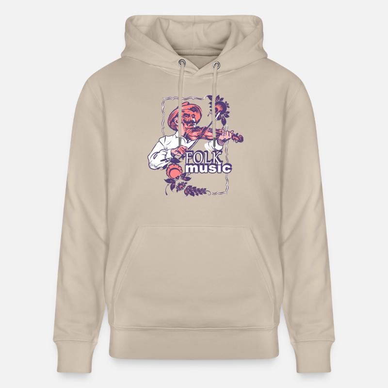 Musique folk - Sweat à capuche bio CRUISER Stanley/Stella Unisexe - beige