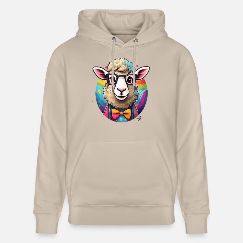 Bande dessinée de mouton drôle - Sweat à capuche bio CRUISER Stanley/Stella Unisexe - beige