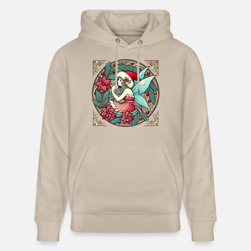 Fée de Noël - Sweat à capuche bio CRUISER Stanley/Stella Unisexe - beige