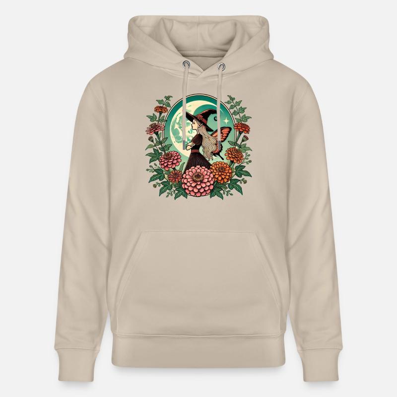 Fée Sorcière - Sweat à capuche bio CRUISER Stanley/Stella Unisexe - beige