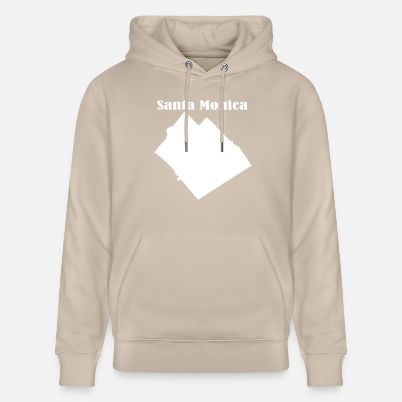 Santa monica L.A. blanc - Sweat à capuche bio CRUISER Stanley/Stella Unisexe - beige