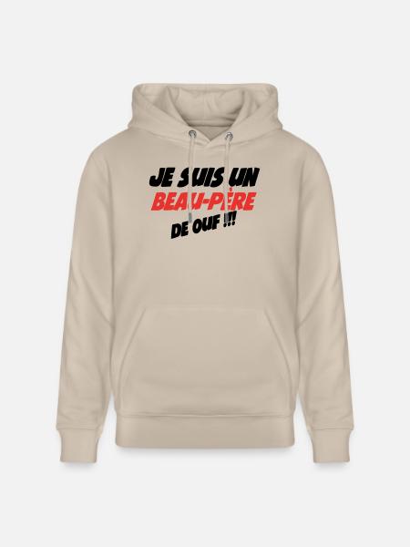 I'm a crazy Father-in-Law!! - Stanley/Stella CRUISER Unisex Organic Hoodie - beige