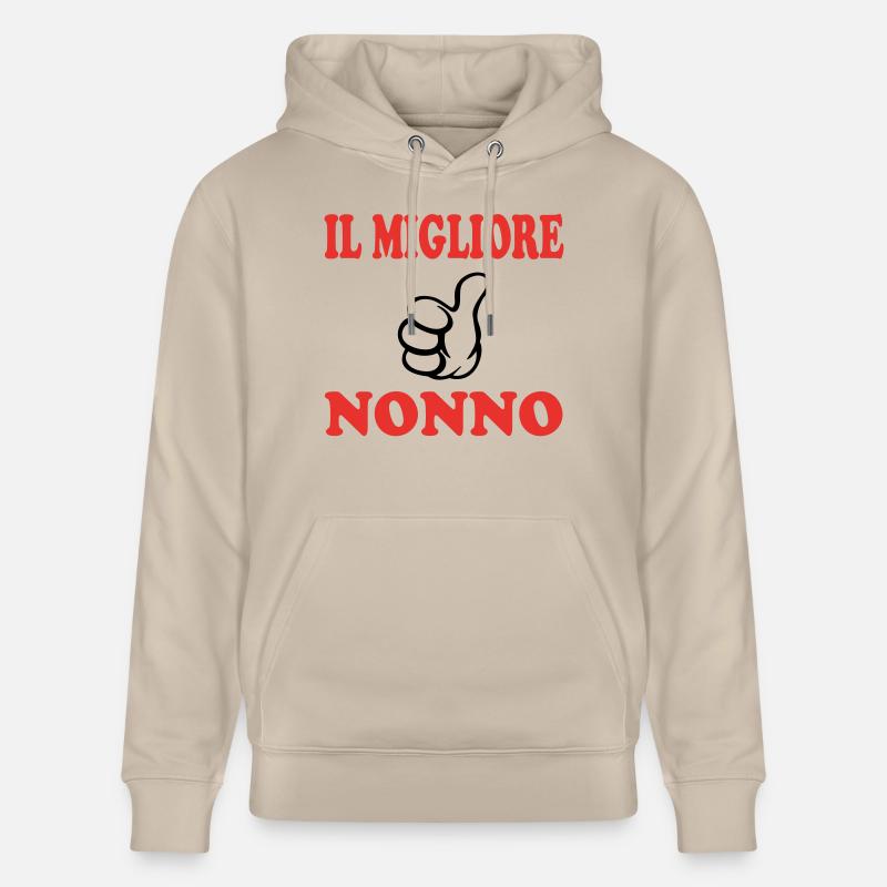 IL MIGLIORE NONNO - Sweat à capuche bio CRUISER Stanley/Stella Unisexe - beige