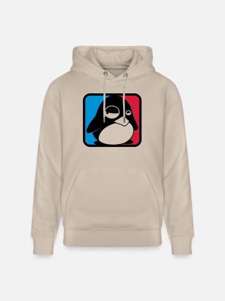 TUX League, LINUX - Stanley/Stella CRUISER Unisex Organic Hoodie - beige