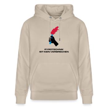 Pyrotechnik - Stanley/Stella Unisex Bio-Hoodie CRUISER  - Beige - Vorne - Alina (178cm) & Michal (187cm)