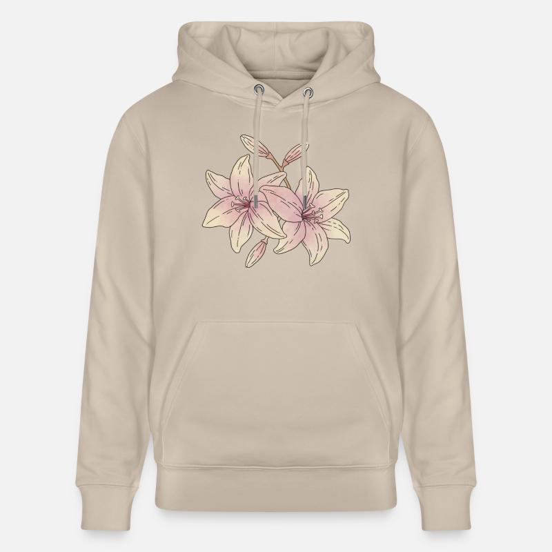 Fleurs de lys - Sweat à capuche bio CRUISER Stanley/Stella Unisexe - beige