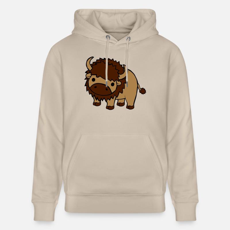 Grand bison doux - Sweat à capuche bio CRUISER Stanley/Stella Unisexe - beige