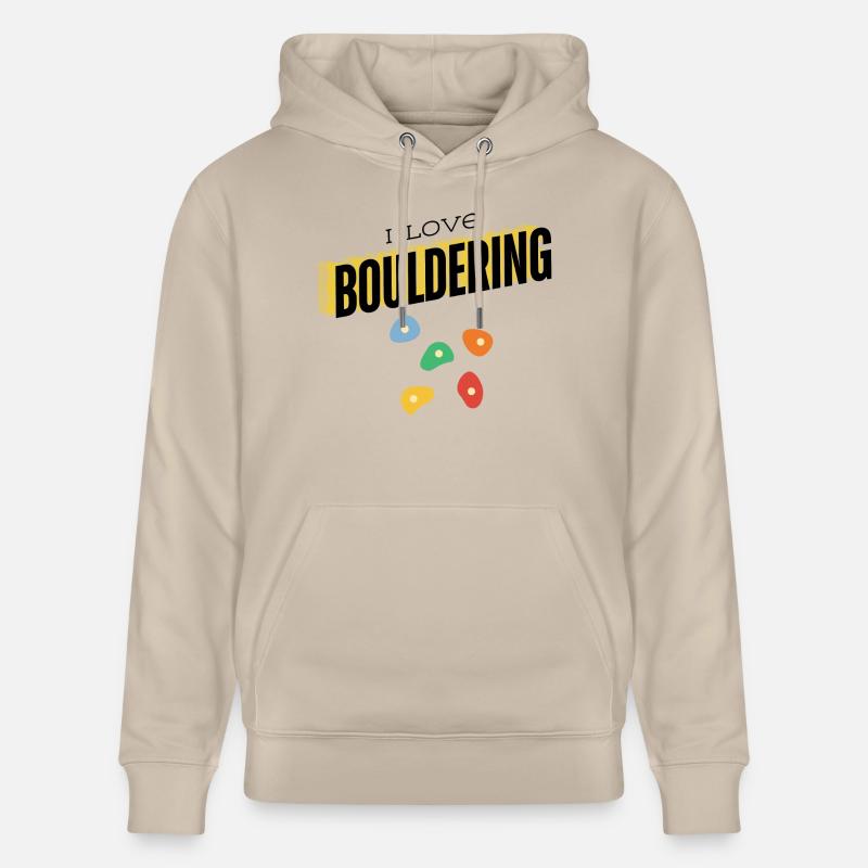 J’adore le bloc - Sweat à capuche bio CRUISER Stanley/Stella Unisexe - beige