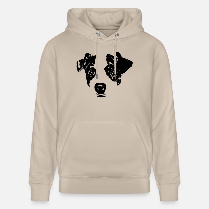 Idée cadeau t-shirt Jack Russel - Sweat à capuche bio CRUISER Stanley/Stella Unisexe - beige