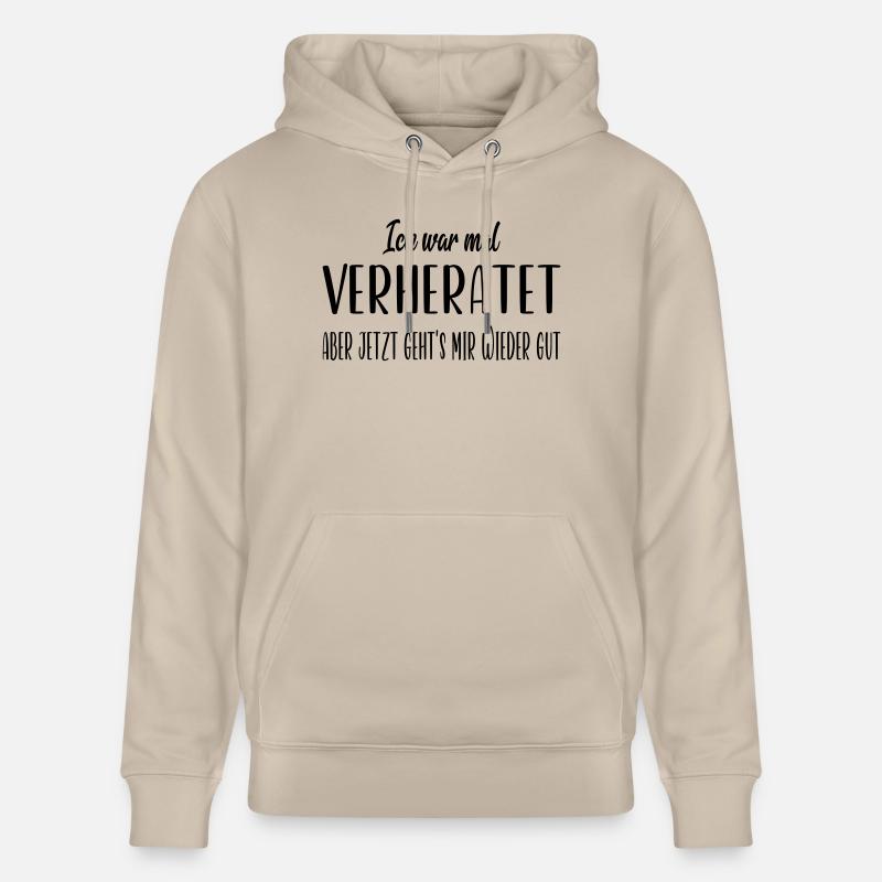 Ich war mal verheiratet - Stanley/Stella Unisex Bio-Hoodie CRUISER  - Beige