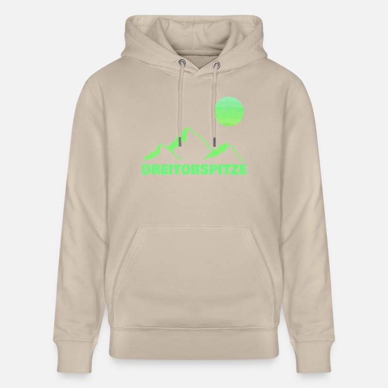 Escalade de la Dreitorspitze - Sweat à capuche bio CRUISER Stanley/Stella Unisexe - beige