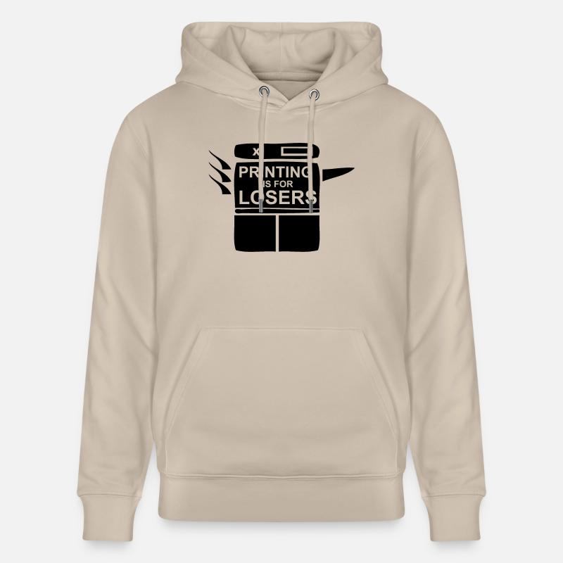 L’impression est pour les perdants - Sweat à capuche bio CRUISER Stanley/Stella Unisexe - beige