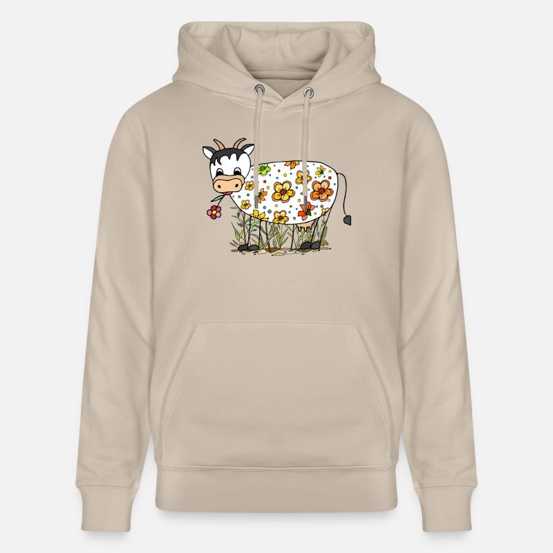 Vache - Sweat à capuche bio CRUISER Stanley/Stella Unisexe - beige