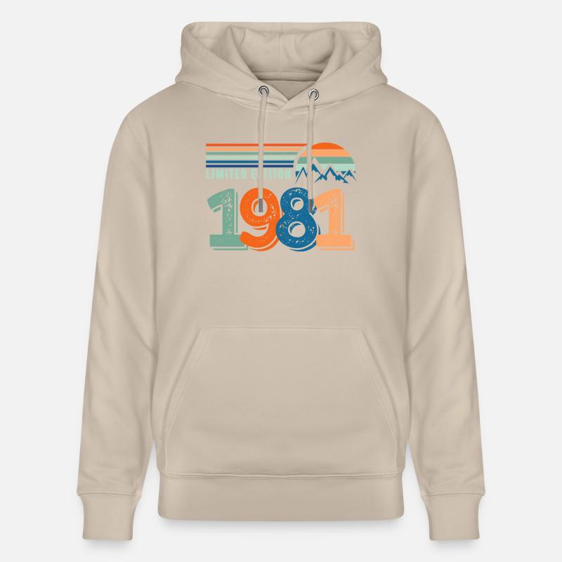 Limited edition 1981 - Sweat à capuche bio CRUISER Stanley/Stella Unisexe - beige