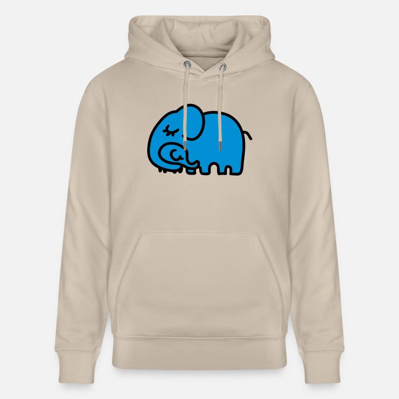 Mère - éléphant des enfants - Sweat à capuche bio CRUISER Stanley/Stella Unisexe - beige