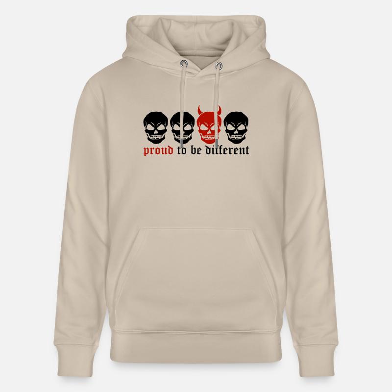 CRÂNE DIFFÉRENT - 2C - Sweat à capuche bio CRUISER Stanley/Stella Unisexe - beige