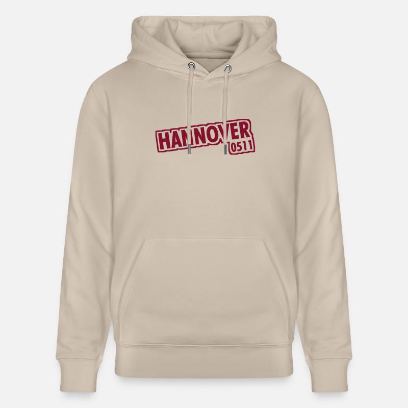 Hanovre - 0511 - Indicatif régional - Basse-Saxe - Sweat à capuche bio CRUISER Stanley/Stella Unisexe - beige