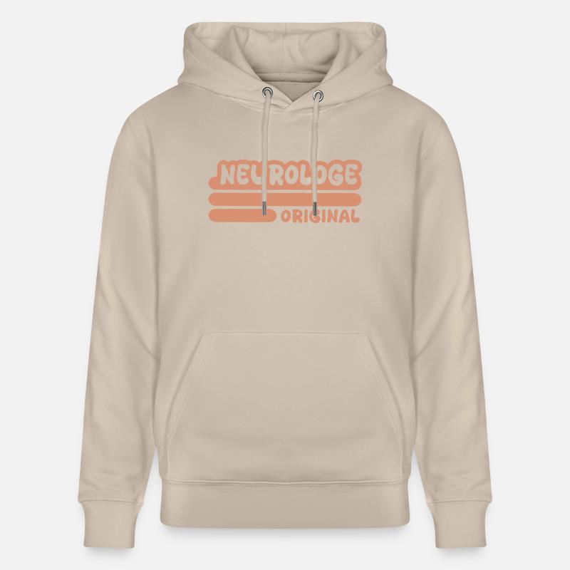 Neurologue - Sweat à capuche bio CRUISER Stanley/Stella Unisexe - beige