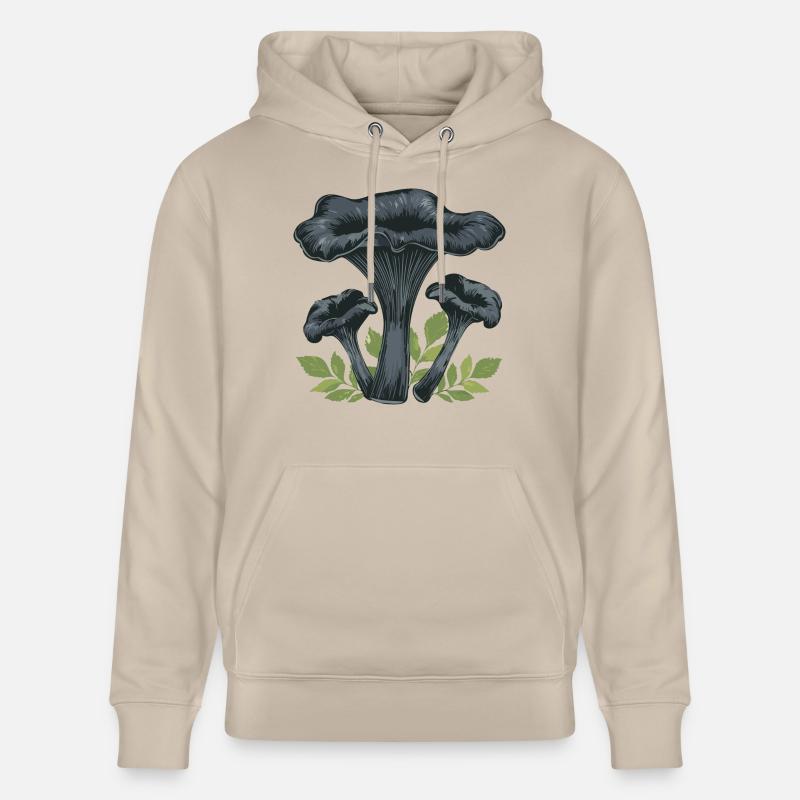 Champignon trompette noir - Sweat à capuche bio CRUISER Stanley/Stella Unisexe - beige