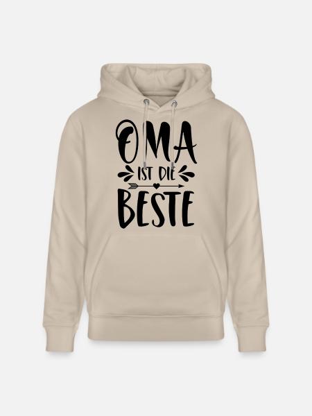 Oma ist die Beste - Stanley/Stella Unisex Bio-Hoodie CRUISER  - Beige