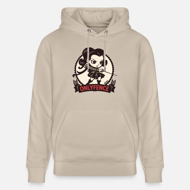 OnlyFence escrimeur avec épée - Sweat à capuche bio CRUISER Stanley/Stella Unisexe - beige