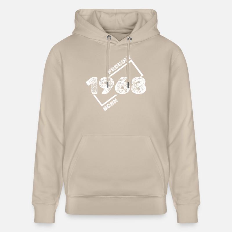 Idée cadeau 1968 - Sweat à capuche bio CRUISER Stanley/Stella Unisexe - beige